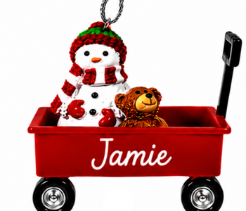 WAGON ORNAMENT-JAMIE