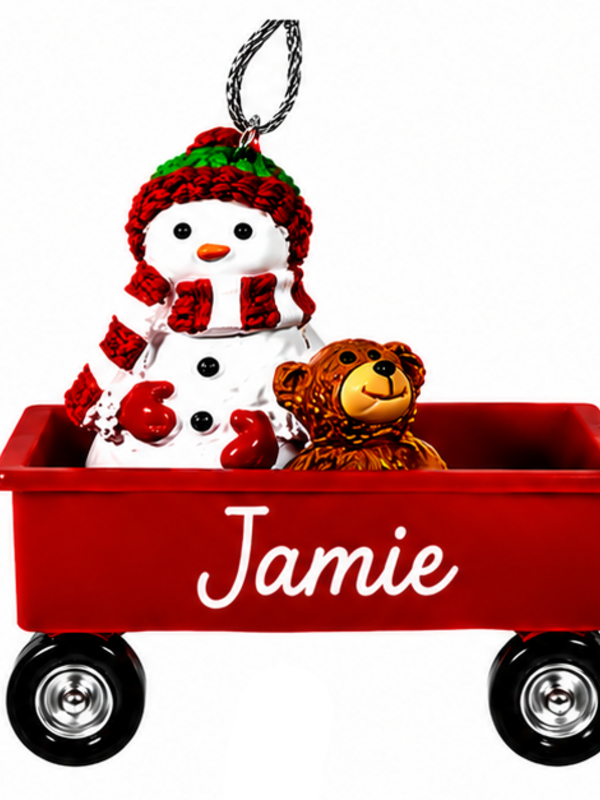 WAGON ORNAMENT-JAMIE