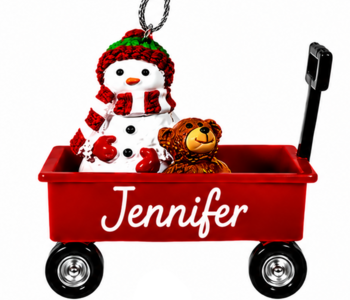 WAGON ORNAMENT-JENNIFER