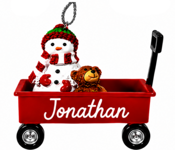 WAGON ORNAMENT-JONATHAN