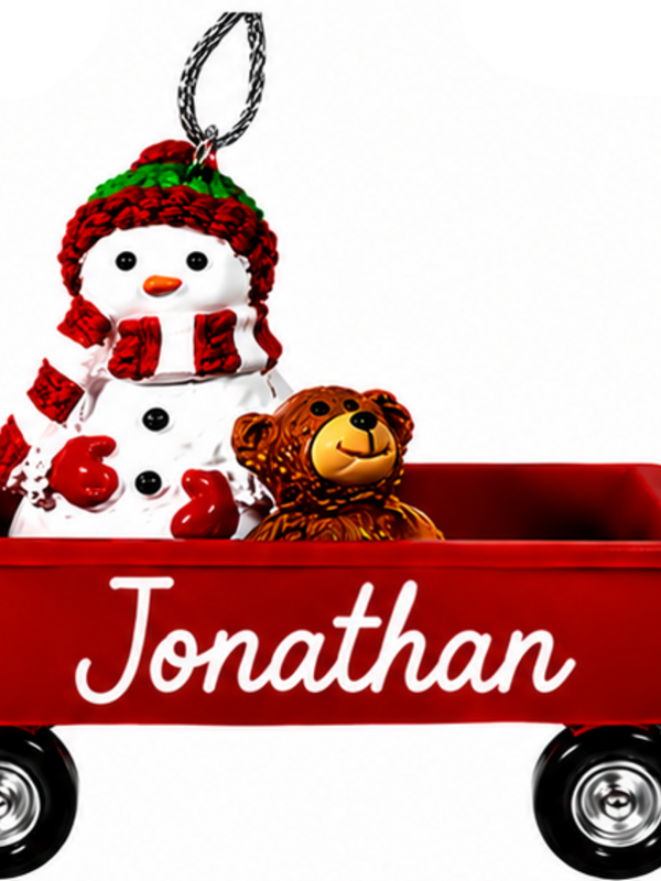 WAGON ORNAMENT-JONATHAN