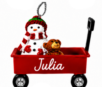 WAGON ORNAMENT-JULIA