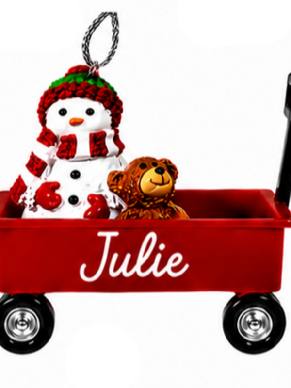 WAGON ORNAMENT-JULIE