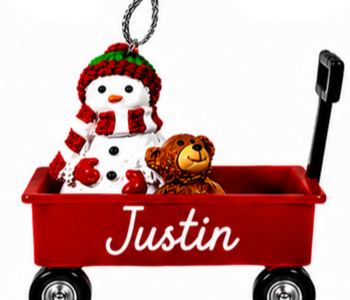 WAGON ORNAMENT-JUSTIN