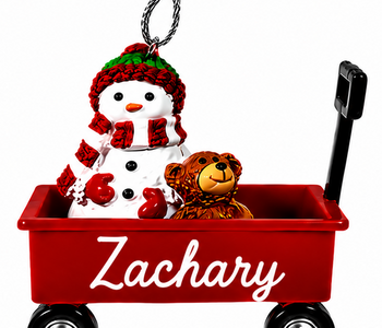 WAGON ORNAMENT-ZACHARY