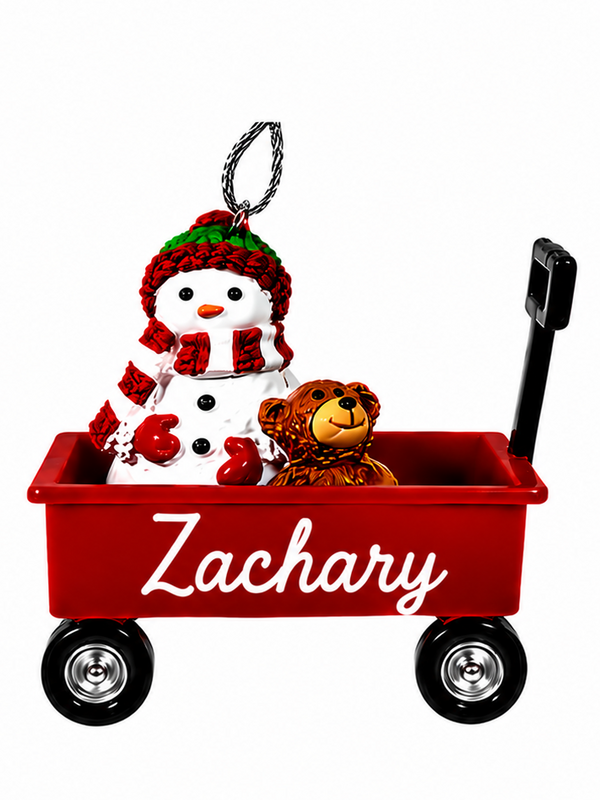WAGON ORNAMENT-ZACHARY