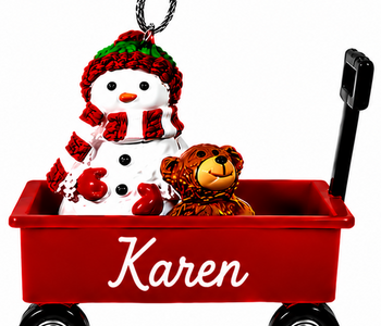 WAGON ORNAMENT-KAREN