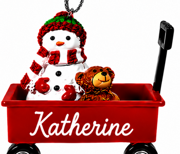 WAGON ORNAMENT-KATHERINE
