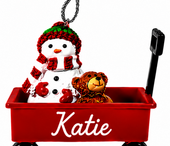 WAGON ORNAMENT-KATIE
