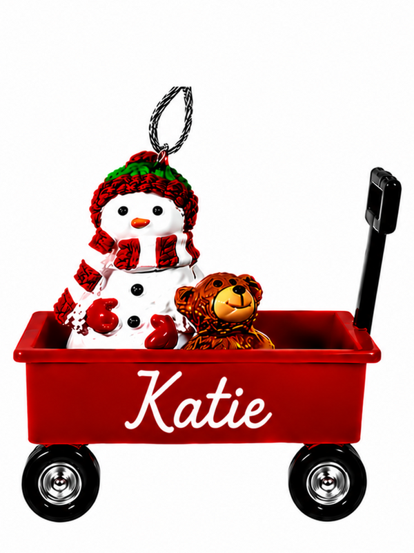 WAGON ORNAMENT-KATIE