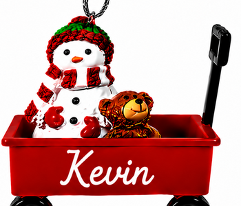WAGON ORNAMENT-KEVIN