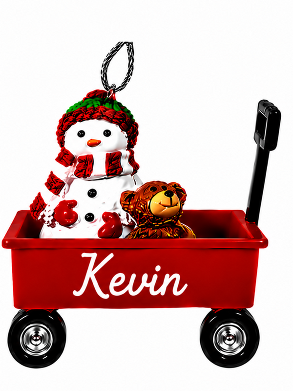 WAGON ORNAMENT-KEVIN