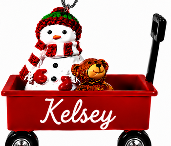 WAGON ORNAMENT-KELSEY