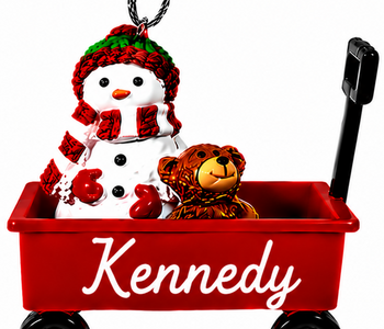 WAGON ORNAMENT-KENNEDY