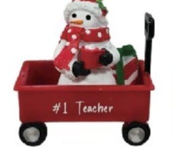 WAGON ORNAMENT-#1 TEACHER
