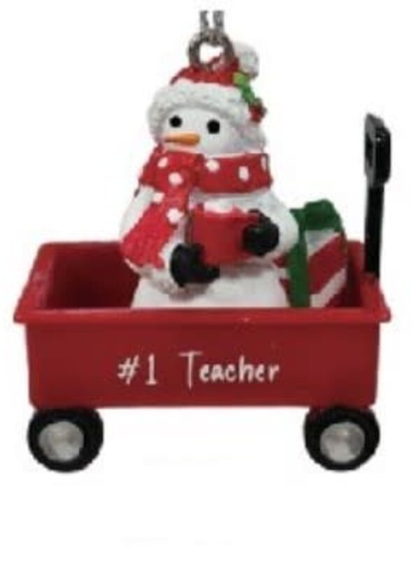 WAGON ORNAMENT-#1 TEACHER