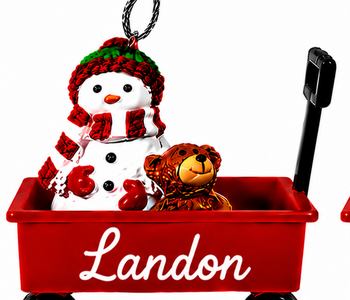 WAGON ORNAMENT-LANDON