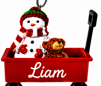 WAGON ORNAMENT-LIAM