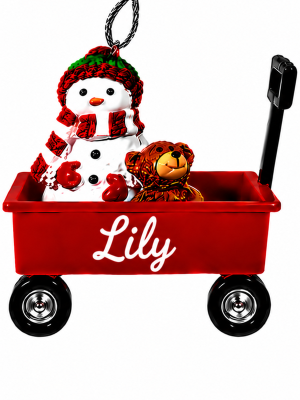 WAGON ORNAMENT-LILY