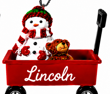 WAGON ORNAMENT-LINCOLN