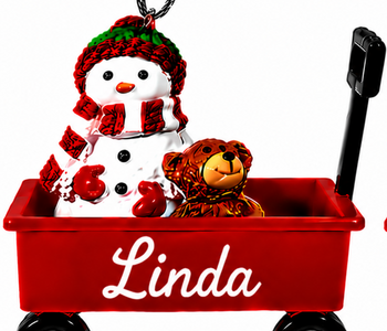 WAGON ORNAMENT-LINDA
