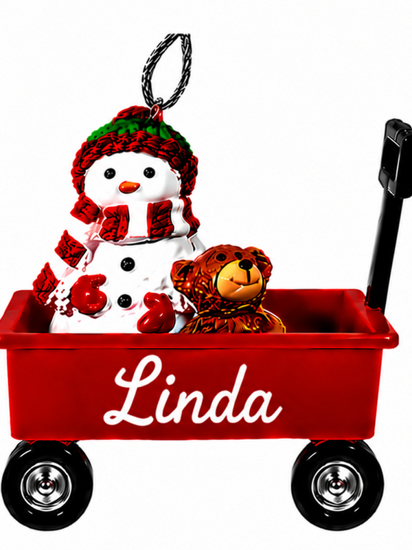 WAGON ORNAMENT-LINDA
