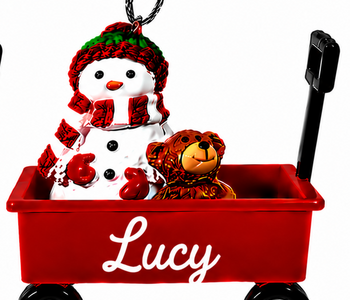 WAGON ORNAMENT-LUCY
