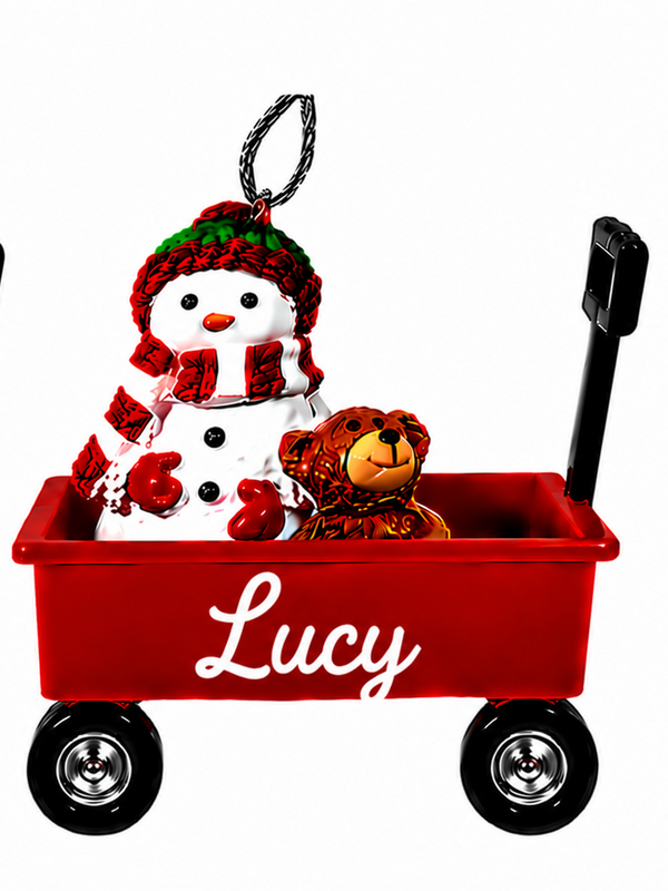 WAGON ORNAMENT-LUCY
