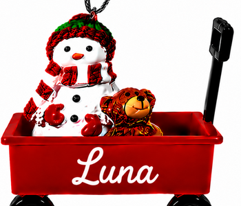 WAGON ORNAMENT-LUNA