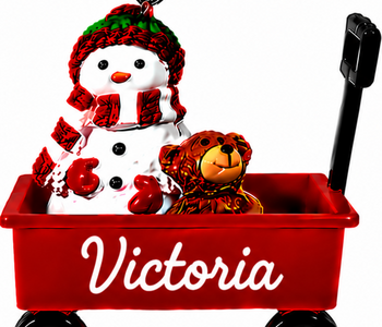WAGON ORNAMENT-VICTORIA