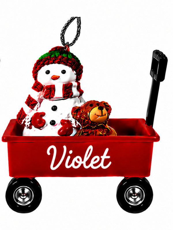 WAGON ORNAMENT-VIOLET