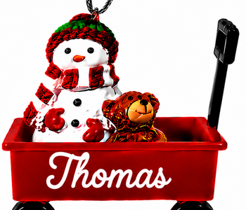 WAGON ORNAMENT-THOMAS