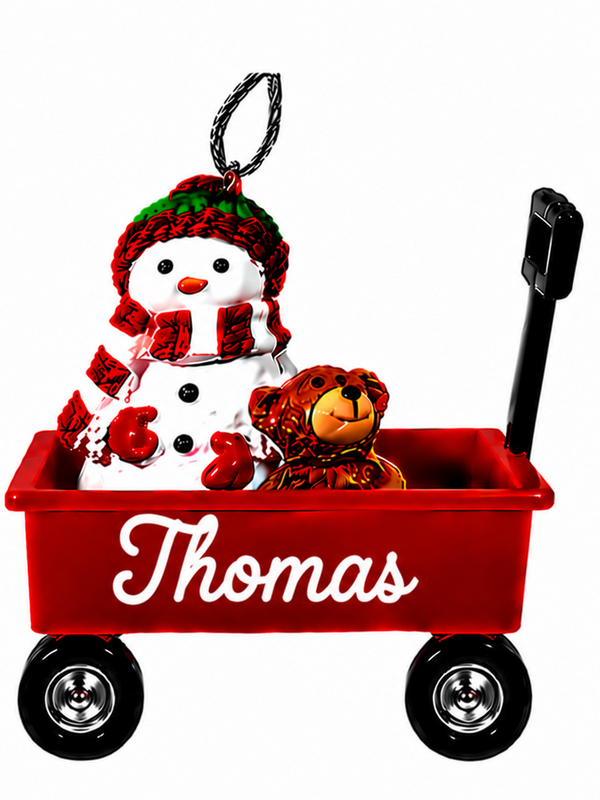 WAGON ORNAMENT-THOMAS