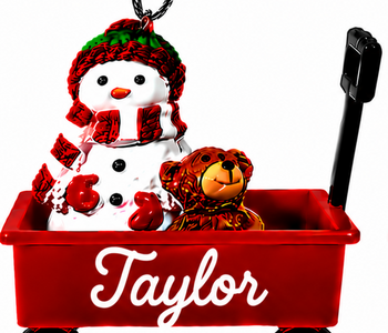 WAGON ORNAMENT-TAYLOR