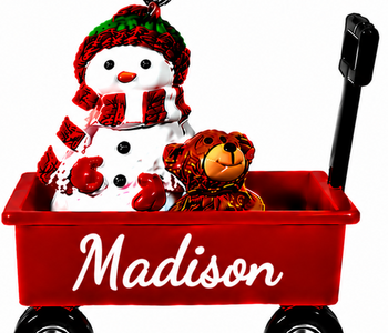 WAGON ORNAMENT-MADISON