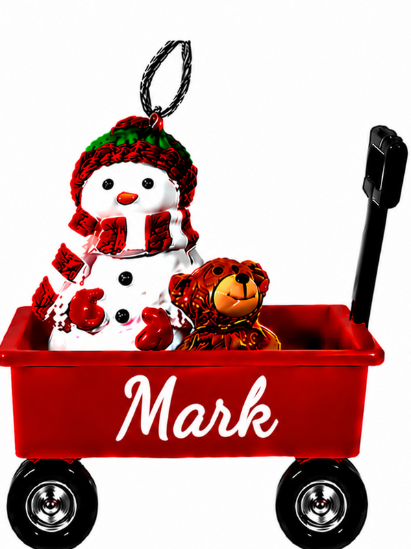 WAGON ORNAMENT-MARK