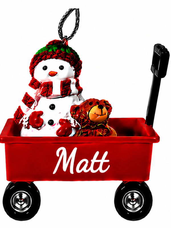 WAGON ORNAMENT-MATT