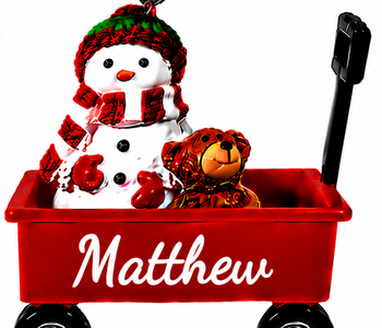 WAGON ORNAMENT-MATTHEW