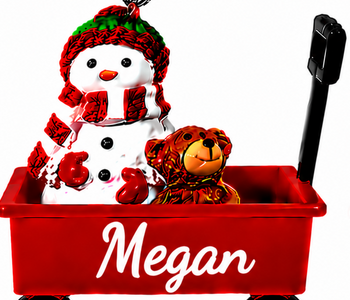 WAGON ORNAMENT-MEGAN