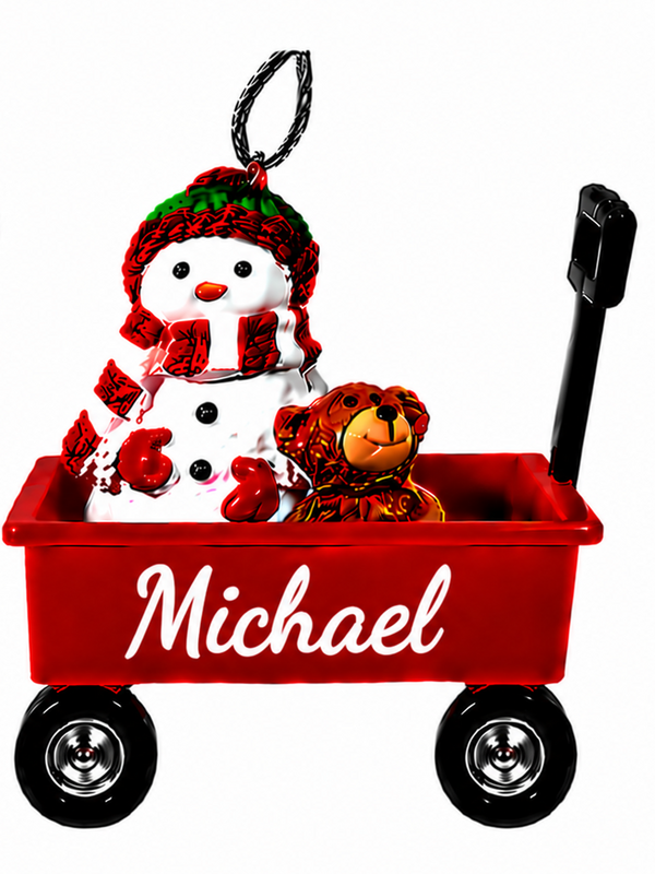 WAGON ORNAMENT-MICHAEL