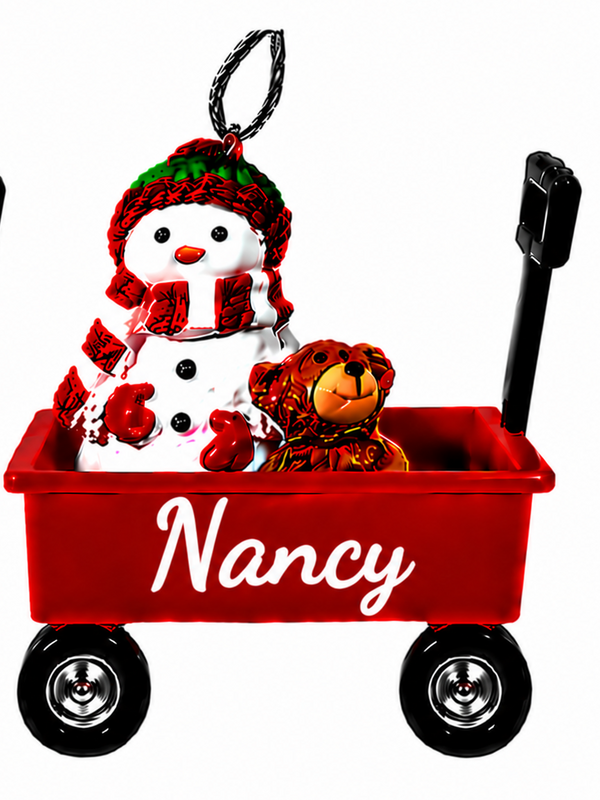 WAGON ORNAMENT-NANCY