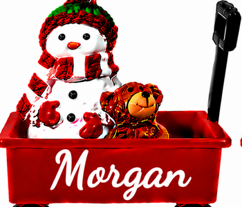 WAGON ORNAMENT-MORGAN