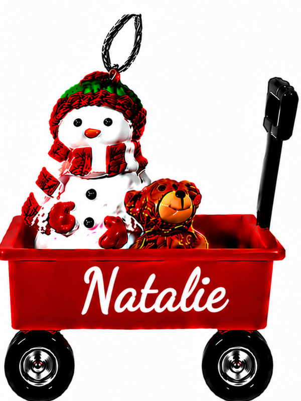 WAGON ORNAMENT-NATALIE