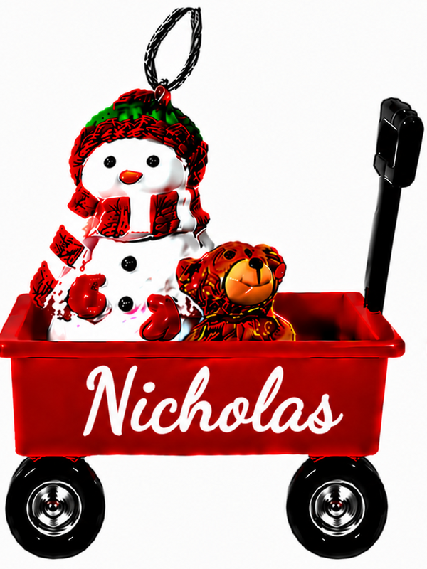 WAGON ORNAMENT-NICHOLAS
