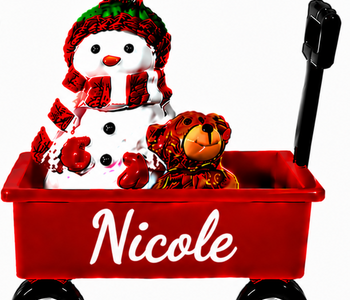 WAGON ORNAMENT-NICOLE