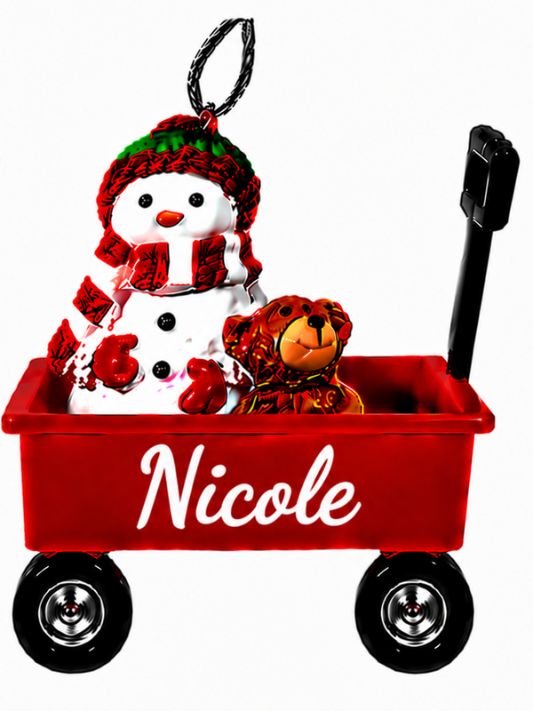 WAGON ORNAMENT-NICOLE