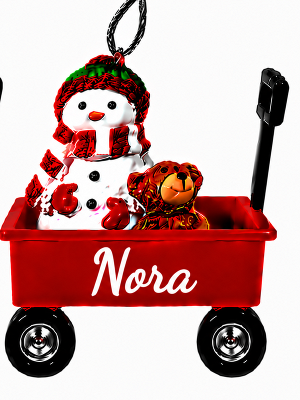 WAGON ORNAMENT-NORA
