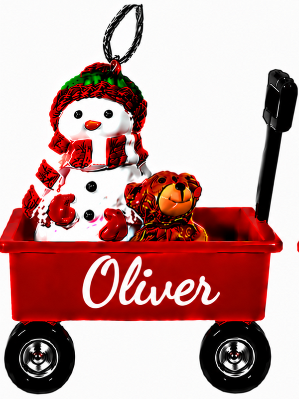 WAGON ORNAMENT-OLIVER