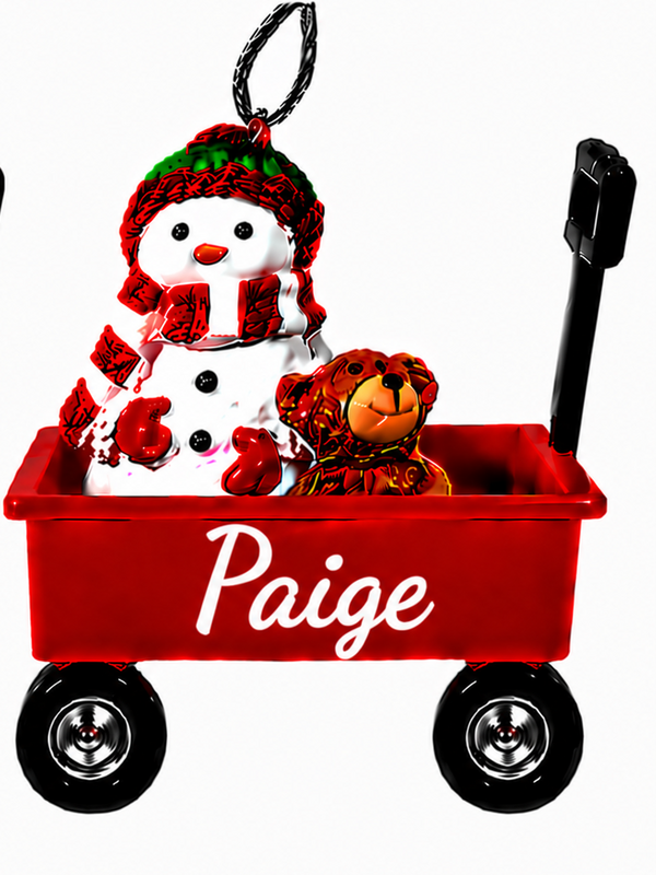 WAGON ORNAMENT-PAIGE
