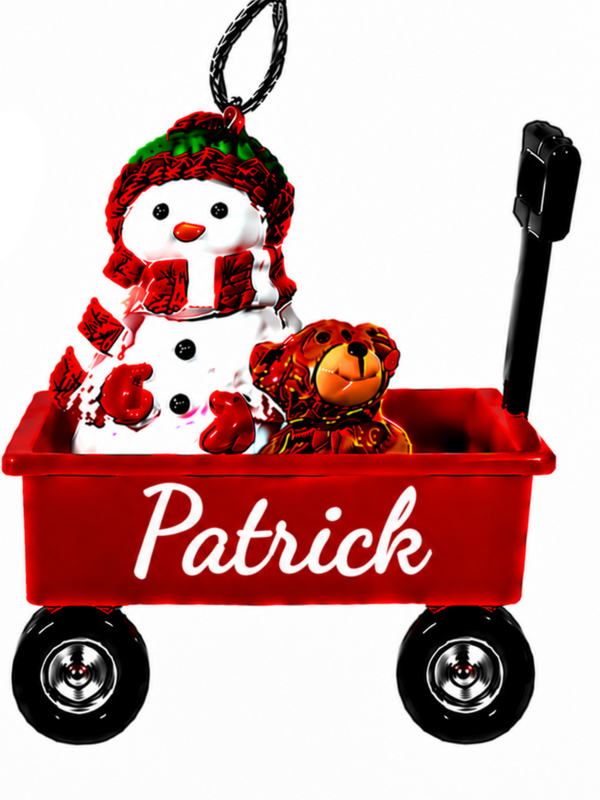 WAGON ORNAMENT-PATRICK